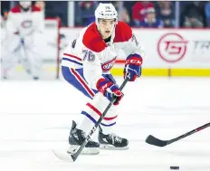  ?? JOHN MAHONEY ?? The Canadiens saw enough to like about Josh Brook in training camp to sign the blue-liner to an entry-level contract.