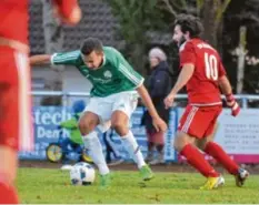  ?? Foto: Andreas Lode ?? Erneut mussten sich Darius Ohnesorg (links) und der FC Horgau im Rothtalsta­dion beugen. Diesmal dem TSV Göggingen (rechts Roland Andorfer).