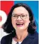  ??  ?? Andrea Nahles is the first female SPD leader