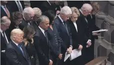  ?? EPA ?? Donald Trump, Barack Obama and Bill Clinton have all presided over a superpower showing less interest in the world