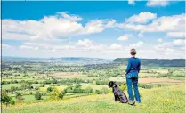  ??  ?? ARE WE NEARLY THERE YET?
The Cotswold Way, left, is open to day-trippers but a cottage stay, right, is some way off