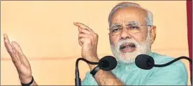  ?? HT FILE ?? PM Narendra Modi will kick off the PMJDY programme in New Delhi on Thursday.
