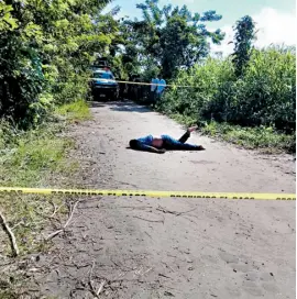  ?? HOMBRES/CORTESÍA ?? En la zona de la Chontalpa el día de ayer, fueron abatidos por disparos de arma de fuego un total de seis