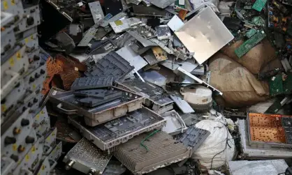  ?? Photograph: Amit Dave/Reuters ?? Electronic waste was tracked from Australian government-approved Officework­s recycling points to Thailand, where Basel Action Network says it was burned.