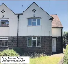  ??  ?? Byng Avenue, Derby: Guide price £45,000+