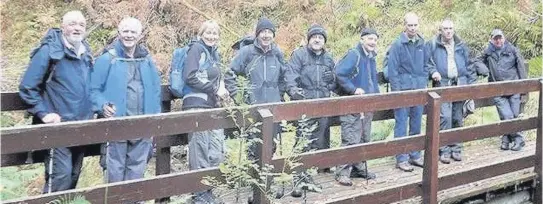  ??  ?? Out and about The Cambuslang Parish Church walking group, on their mystery walk to Tarbet