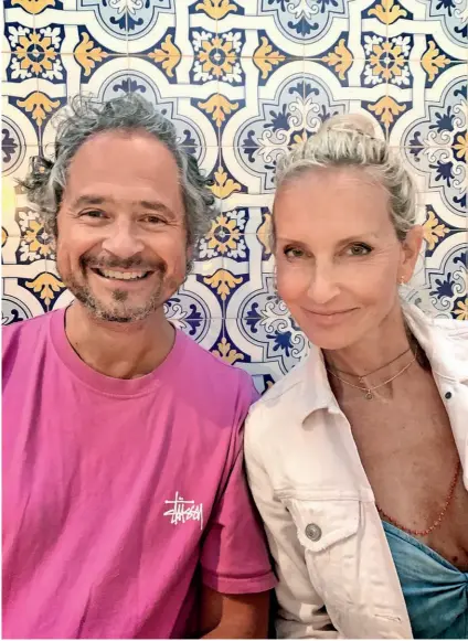  ??  ?? Jacquie and Eduardo Beltrao (above) beam as they cherish their family holiday with their children, seen below in a selection of photos from their two-week break in Praia da Luz. “This
was the perfect time to make happy memories together,” she says