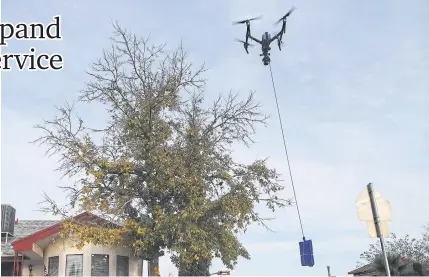  ?? ?? Drones are the latest delivery method in Walmart’s arsenal.