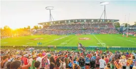  ?? Photo / Photosport ?? Day two of the HSBC Sevens had over 20,000 fans filling the stadium.