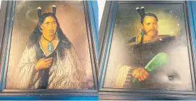  ?? ?? Police have recovered a pair of stolen Gottfried Lindauer paintings.