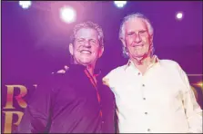  ?? Erik Verduzco Las Vegas Review-journal ?? Bucky Heard, left, and Bill Medley of the Righteous Brothers remember the advice they received from late friend Mickey Gilley.