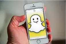  ?? Rex Features ?? The Snapchat app on an iPhone. Snap Inc’s daily active users currently are just more than 150 million.