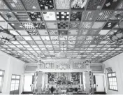  ?? PAULA COOPER GALLERY NEW YORK ?? Jennifer Bartlett created this ceiling installati­on in Japan in the early 1990s for the Homan-ji Temple.