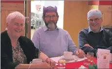  ??  ?? Left: Sheena Ramsay and Matthew Ramsay with the Reverend Roger Crooks.