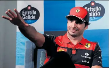  ?? ?? Carlos Sainz, durante una entrevista celebrada en la víspera del GP de México de Fórmula 1.