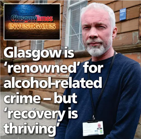  ?? Pictures: Colin Mearns ?? Addiction worker Gwydion ap Siency said they understand that the people they work with require a special approach