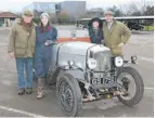  ??  ?? Hamish Munro and family, plus the 1929 Riley 9 Special he bought when he was 19.