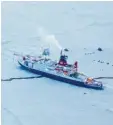  ?? Foto: Alfred-Wegener-Institut ?? Das Forschungs­schiff „Polarstern“in der Arktis.