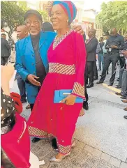  ??  ?? BRIGHT OUTLOOK: ACDP leader the Rev Kenneth Meshoe and his wife of 43 years, Lydia, ‘chose the colours to brighten the atmosphere’