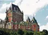  ?? FOTO: DESTINATIO­N CANADA ?? Wie eine Trutzburg thront das „Château Frontenac“über der Altstadt von Québec.