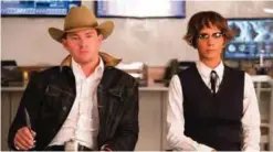  ??  ?? This image released by Twentieth Century Fox shows Channing Tatum, left, and Halle Berry in “Kingsman: The Golden Circle.” — AP