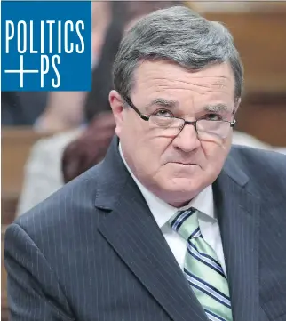  ??  FRED CHARTRAND/THE CANADIAN PRESS FILES ?? Former finance minister Jim Flaherty shocked reporters and fellow Conservati­ves in February 2014 when he said income splitting would have no benefit for many Canadians.