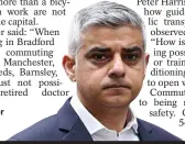  ??  ?? London Mayor Sadiq Khan