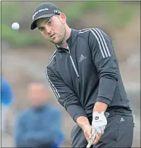  ??  ?? Bradley Neil has enjoyed watching Collin Morikawa (inset top) and Dustin Johnson (inset bottom) but is glad to get back in the game