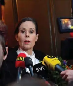  ?? FOTO: JONAS EKSTRÖMER, REUTERS/NTB SCANPIX ?? Sara Danius gikk av som leder i Svenska Akademien forrige uke etter en periode med mye kontrovers­er.