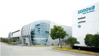  ??  ?? The Sonova Global Hearing Institute in Suzhou, Jiangsu Province, is the company’s biggest investment in education in the world, and offers training to global profession­als.