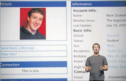  ?? KIMIHIRO HOSHINO / AFP ?? El creador de Facebook Mark Zuckerberg en una conferenci­a en San Francisco