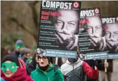  ?? Foto: Björn Kietzmann ?? Demonstran­ten unterwegs zu Elsässers Haus