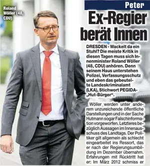  ??  ?? Roland Wöller (48, CDU)