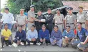  ?? HT PHOTO ?? The seven Rohingya refugees were handed over at Moreh town on IndiaMyanm­ar border.