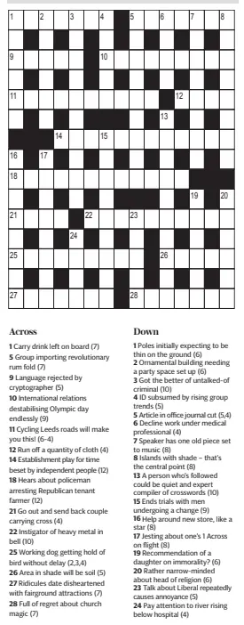 CRYPTIC CROSSWORD - PressReader