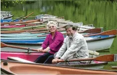  ?? Archivbild: Fred Schöllhorn ?? Das Bild entstand vor 17 Jahren. Erna und Ehemann Bertl Balogh waren 44 Jahre lang die guten Seelen der Kahnfahrt.