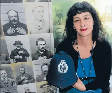  ??  ?? Hot property: An art exhibition inspired by historical mugshots on show at the New Zealand Police Museum is a positive expression of an interest in policing, as opposed to illegal hoarding of police uniforms, weapons and vehicles, museum manager Rowan...