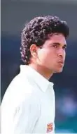  ?? Rex Features ?? ■ A young Tendulkar played for Yorkshire in 1992 and scored more than 1,000 runs, averaging 46.52.