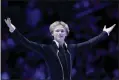  ?? MATTHEW STOCKMAN — GETTY IMAGES ?? Ilia Malinin acknowledg­es the audience at the medals ceremony for the U.S. Figure Skating Championsh­ips at Nationwide Arena on Sunday in Columbus, Ohio.