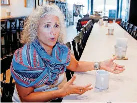  ?? [AP FILE PHOTOS] ?? Jenni White, mayor of Luther, talks about how when the Walmart Express store was built, it took the land from the old youth football field.