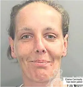  ??  ?? Elaine Carmody has been jailed