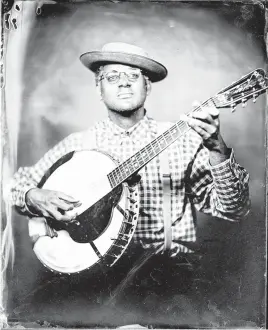  ?? TIMOTHY DUFFY ?? Dom Flemons, a multi-instrument­alist, actor, and educator, will host a virtual workshop exploring a century of popular music for the Zoellner Arts Center.