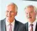  ??  ?? Michel Barnier and David Davis smiled as they arrived at their monthly conference, but the mood soon soured