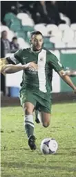  ??  ?? Boro new boy Luke Dean in action for Bradford Park Avenue