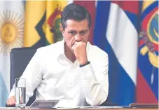  ?? Afp ?? PRESIDENTE. Enrique Peña Nieto ha negado que su gobierno espíe.