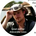  ?? ?? Lead author Alexander Lees