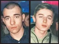  ??  ?? Poginuli Željko Nićin (19) i Toni Fišer (22)