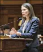  ??  ?? Rep. Stacey Evans, D-Smyrna, argued a major Medicare fraud case with her private law practice.