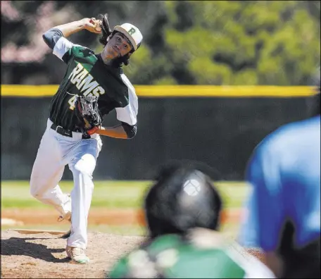  ?? Patrick Connolly Las Vegas Review-Journal @PConnPie ?? Rancho’s Layton Walls struck out six in his first complete game of the season, a 5-1 victory Saturday over visiting Coronado.