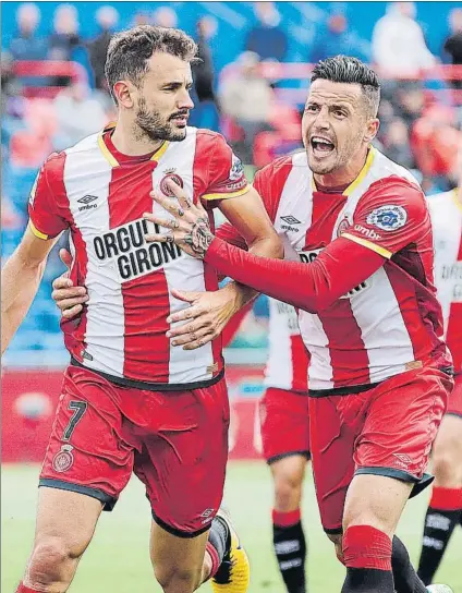  ?? FOTO: JOSÉ ANTONIO SIRVENT ?? Stuani marcó el gol del Girona del penalti El Getafe se adelantó, se quedó con diez jugadores y falló un penalti con 1-1